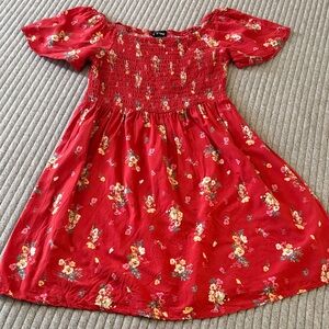 Art class girl Floral Red Dress size 10/12